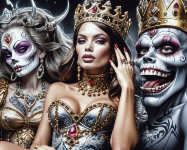 Dramatic Portraits of Three Fantastical Figures