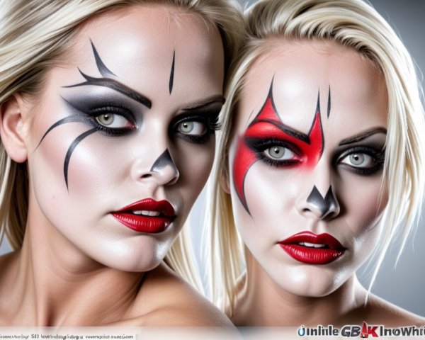 Models with Dramatic Makeup and Captivating Features