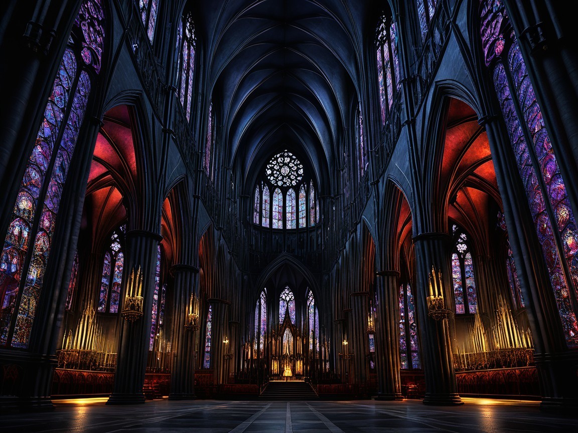 Interior Features of a Grand Cathedral