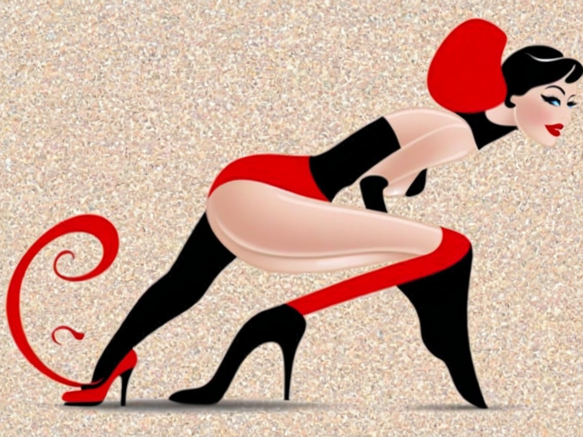 Stylized Anthropomorphic Character in Glamorous Outfit