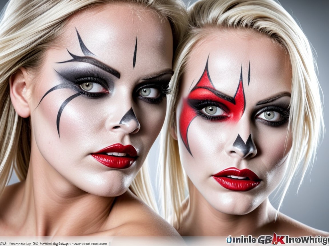 Models with Dramatic Makeup and Captivating Features