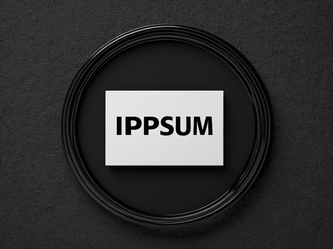 Minimalist Design with Black Frame and White Card