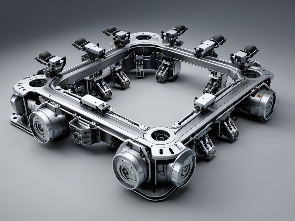 Futuristic Robotic Platform with Articulated Joints
