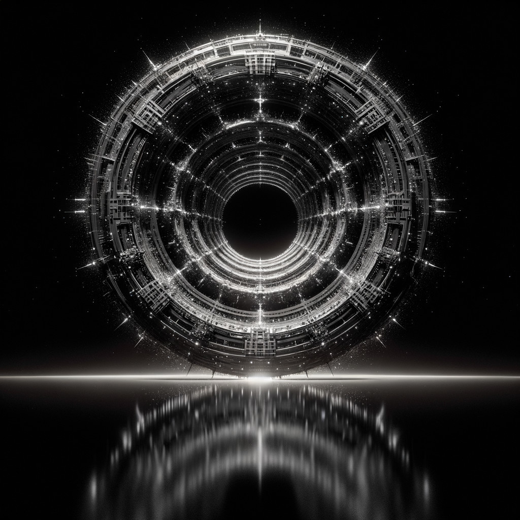 Futuristic Circular Design with Intricate Patterns