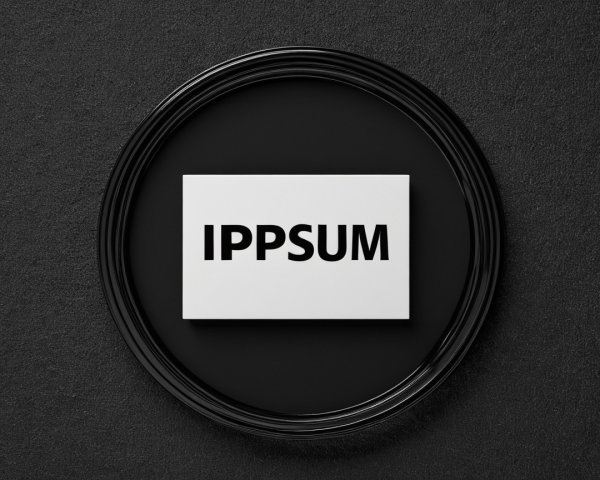 Minimalist Design with Black Frame and White Card