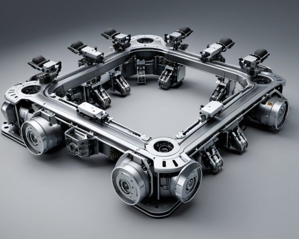 Futuristic Robotic Platform with Articulated Joints