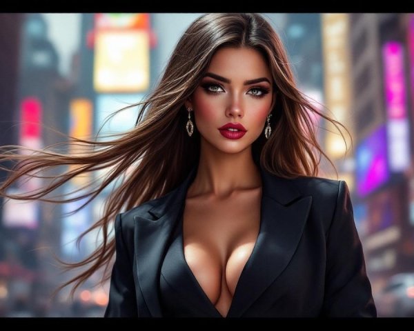 Portrait of a Confident Woman in Urban Setting