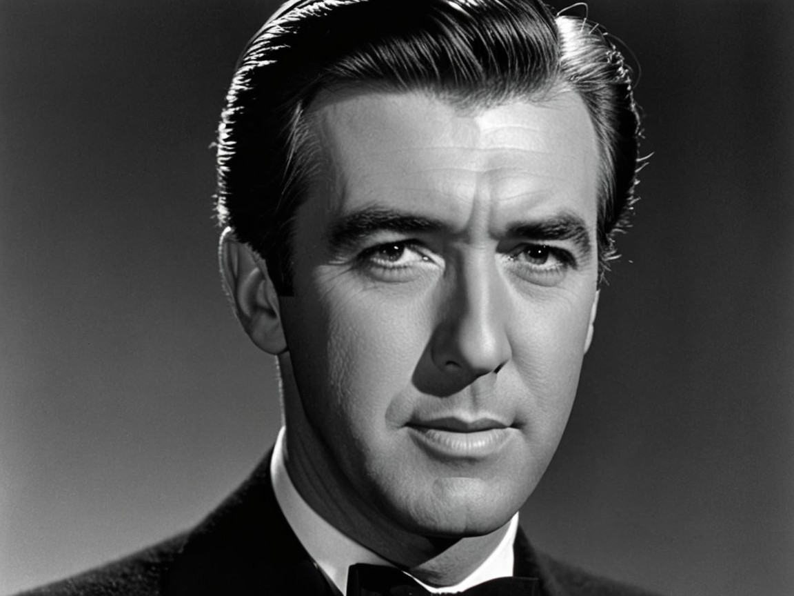 Close-Up Black-and-White Portrait of a Man in Tuxedo