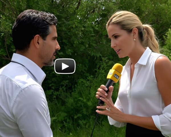 Outdoor Interview with Woman and Man Surrounded by Foliage