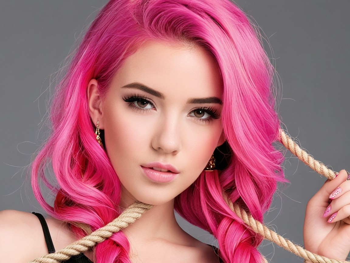 Vibrant Pink Hair and Artistic Confidence