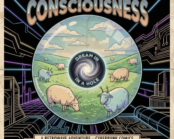 Retro-Futuristic Poster Design with Unique Elements