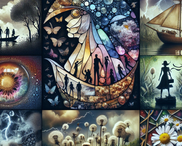 Mosaic of Nature and Human Interaction Scenes