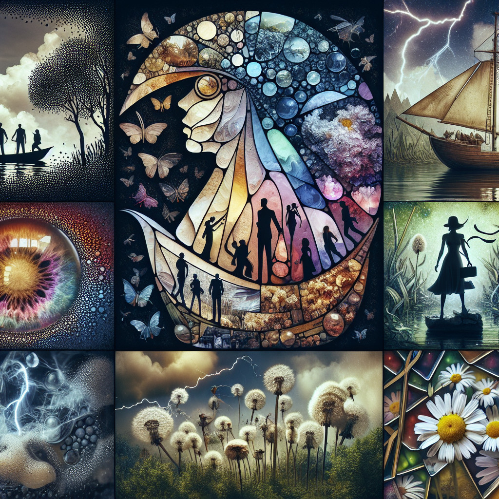 Mosaic of Nature and Human Interaction Scenes