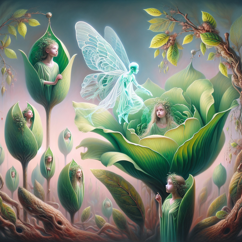 Enchanted Garden with Fairies and Magical Atmosphere