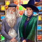 Characters in Festive Setting with Game Symbols