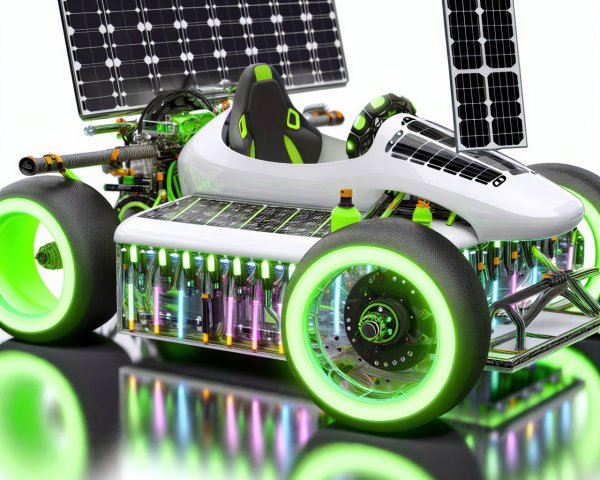 Futuristic Solar-Powered Racing Car Design Features