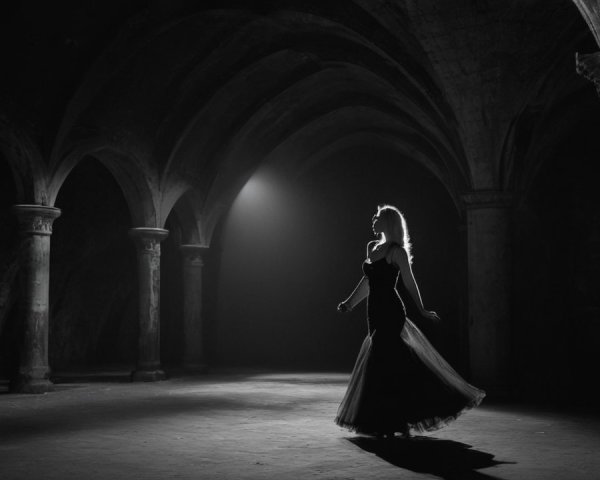 Underground Dance Performance in Dimly Lit Space
