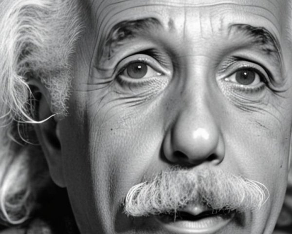 Close-up Portrait of an Elderly Man in Black and White