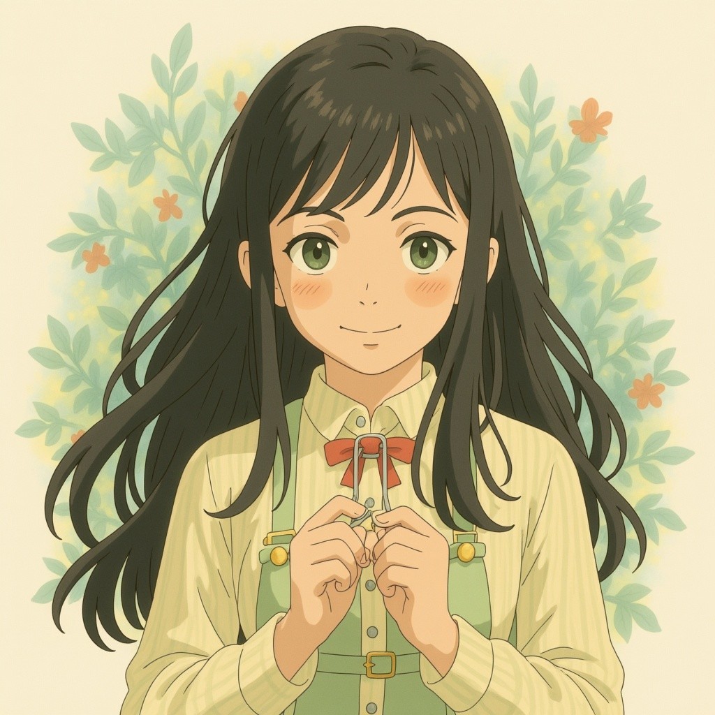 Cheerful girl in yellow blouse amidst nature's beauty