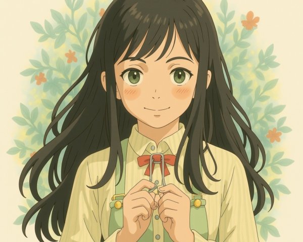 Cheerful girl in yellow blouse amidst nature's beauty