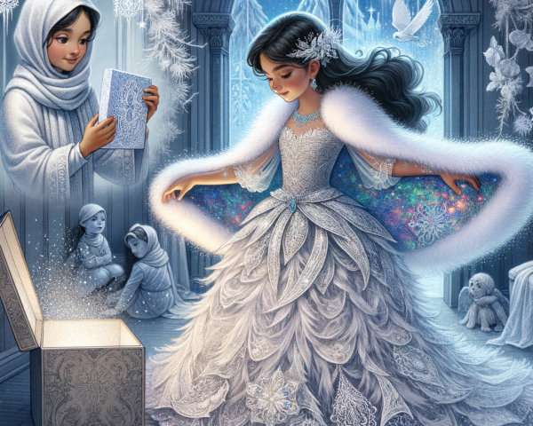 Magical Snow-Themed Room with Enchanted Atmosphere