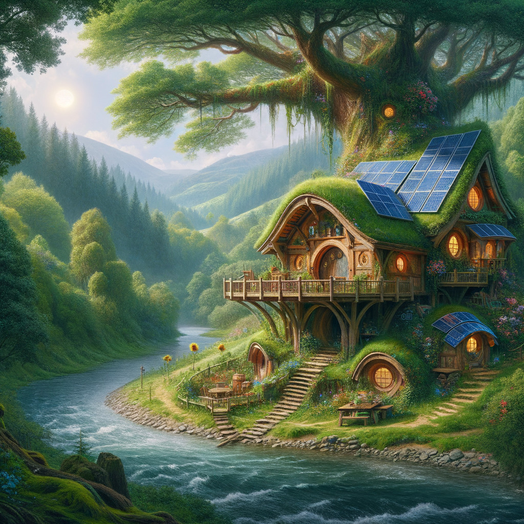 Whimsical Cottage by Tranquil River with Gardens