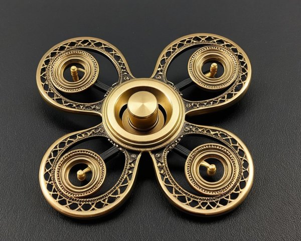 Stylish Fidget Spinner with Four Elegant Arms