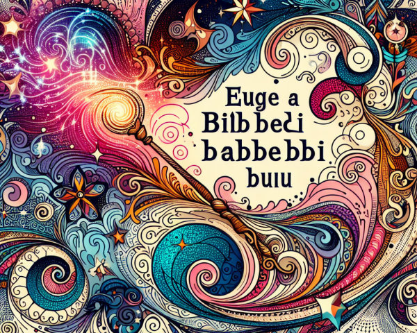 Vibrant Cosmic Design with Intricate Patterns and Text