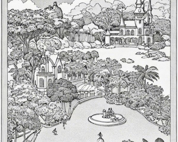 Whimsical Landscape of a Fantastical Realm