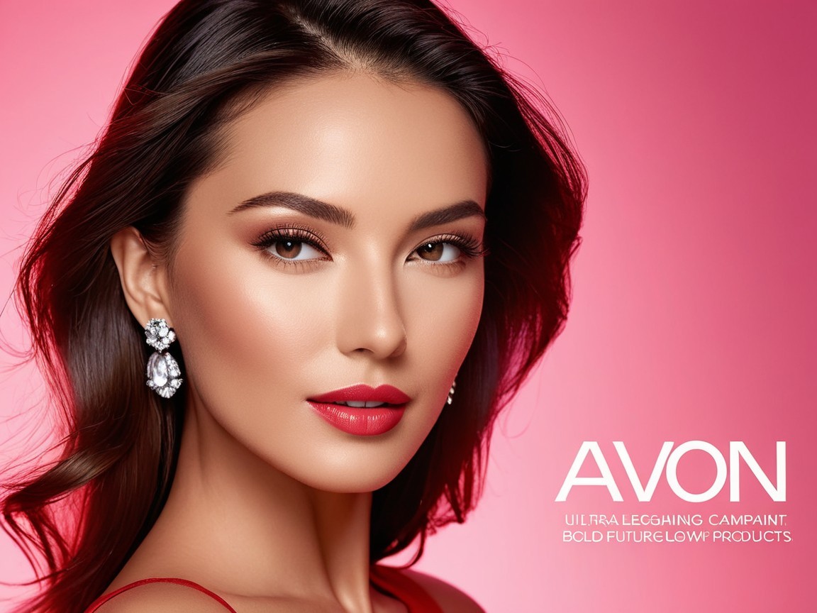 Model Showcasing Avon Ultra Legging Campaign Beauty