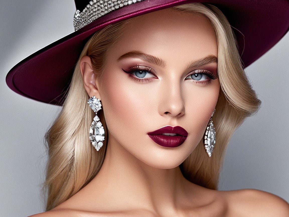 Elegance in a Wide-Brimmed Hat