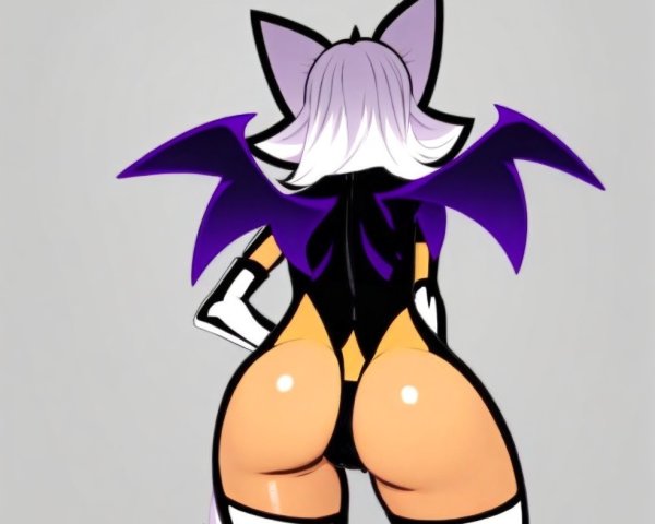 Anime Character with Bat Wings and Pointed Ears