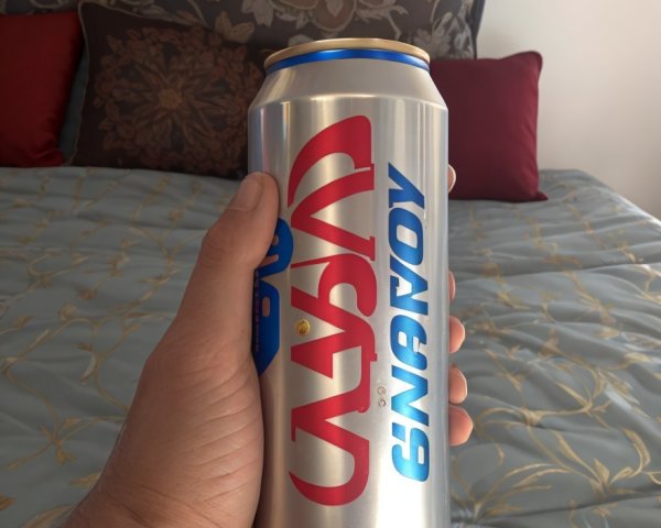 Large Casbaya Energy Drink Can with Cozy Background