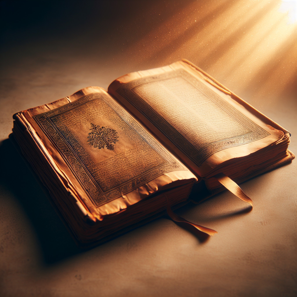 Illuminated Manuscript with Intricate Arabic Script