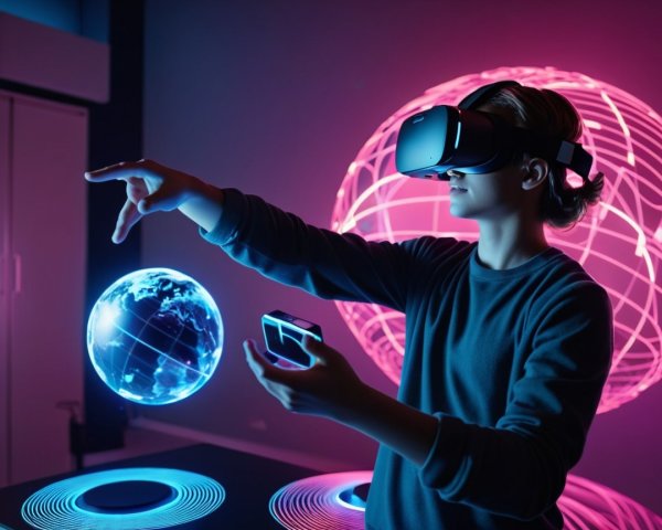 Virtual Reality Interaction with Holographic Globe