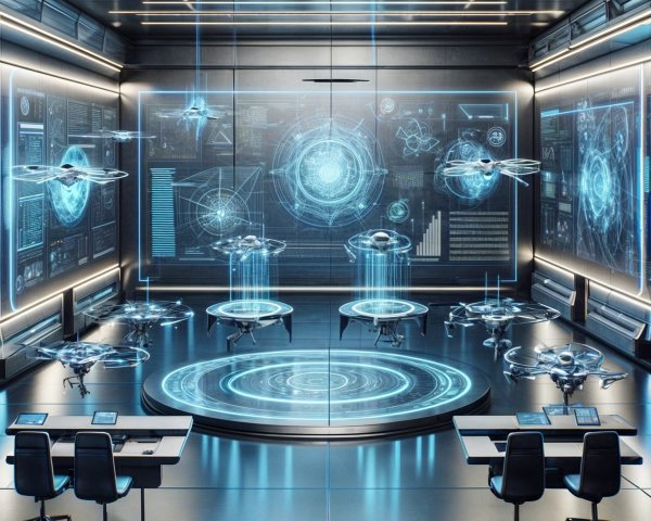 Futuristic High-Tech Conference Room Design Features
