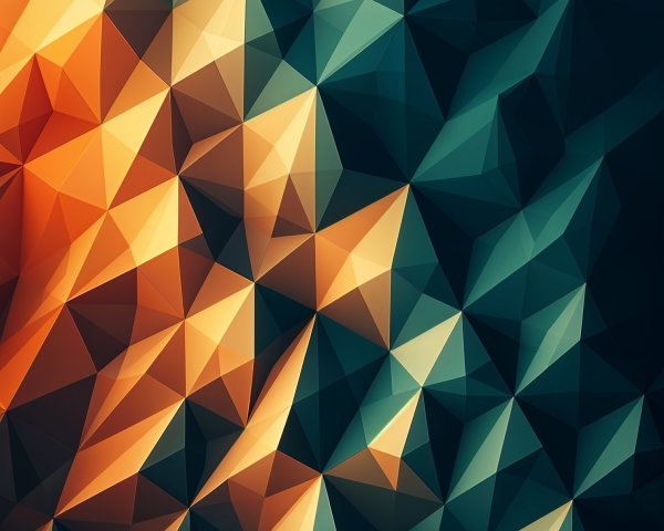 Vibrant Abstract Design with Triangular Shapes
