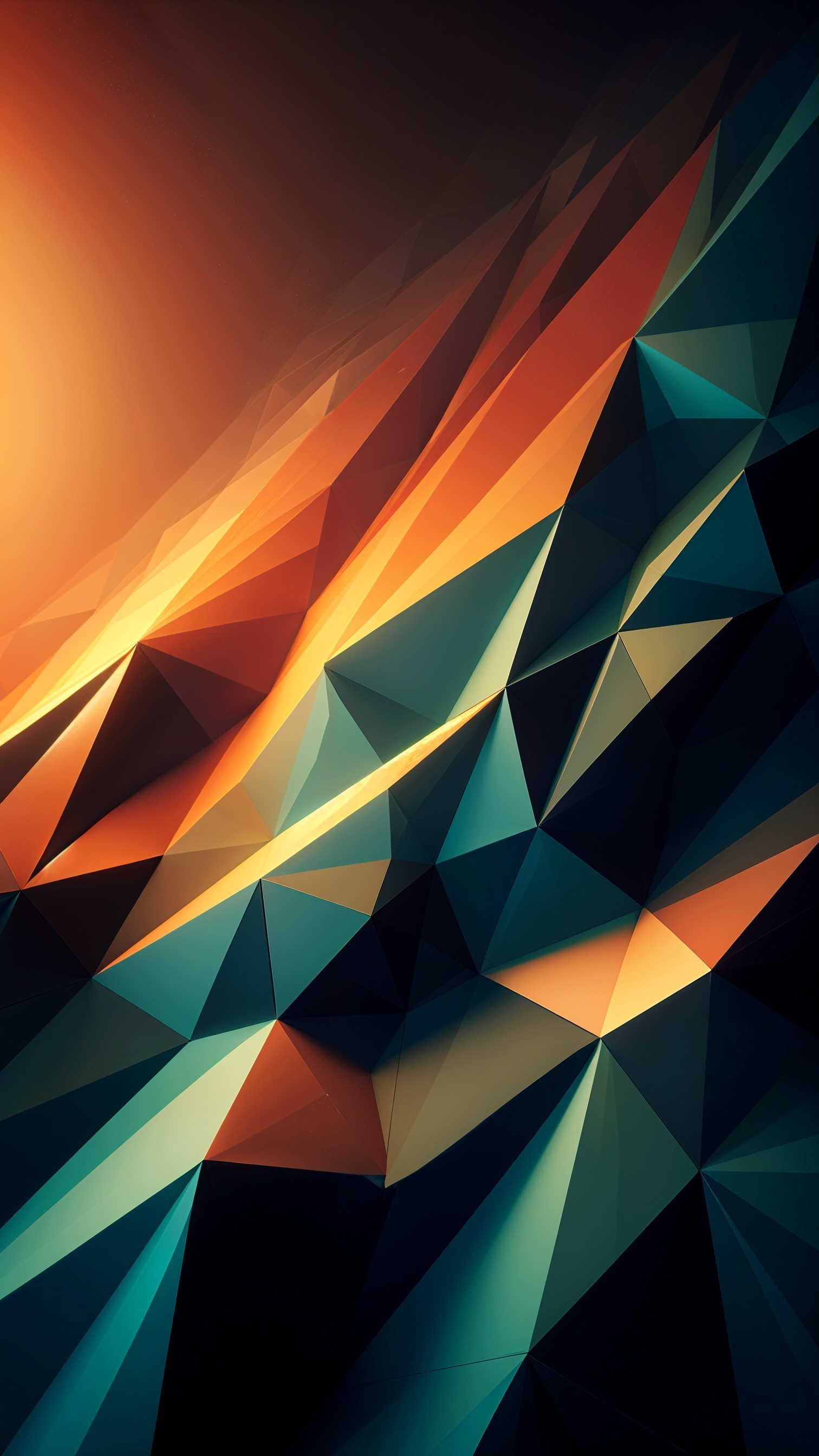Vibrant Abstract Design with Geometric Shapes and Colors