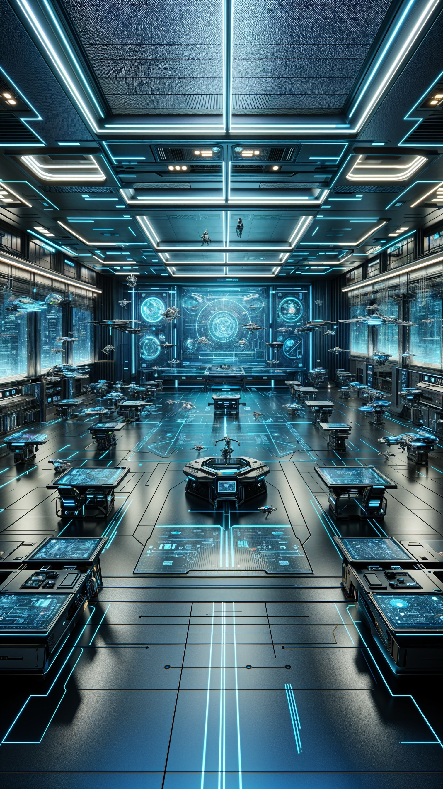 Futuristic Classroom: A Cyberpunk Vision