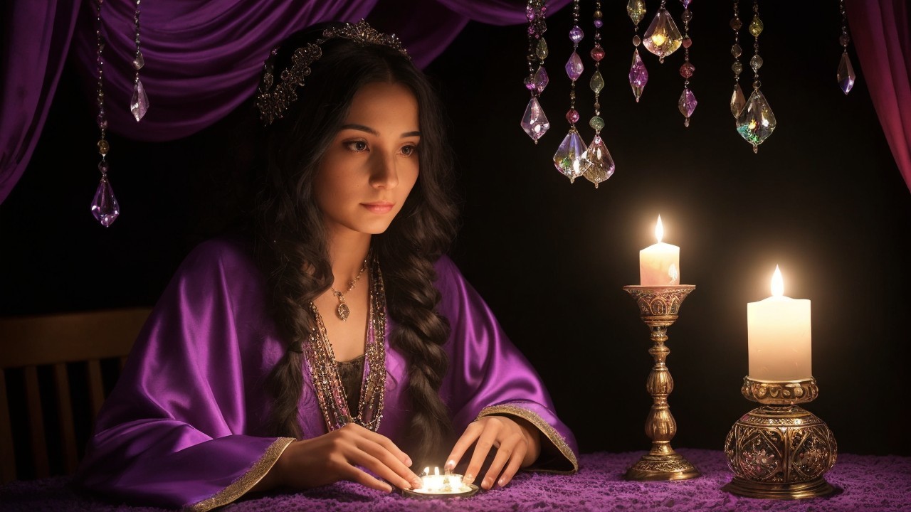 Mystical Contemplation in Candlelight