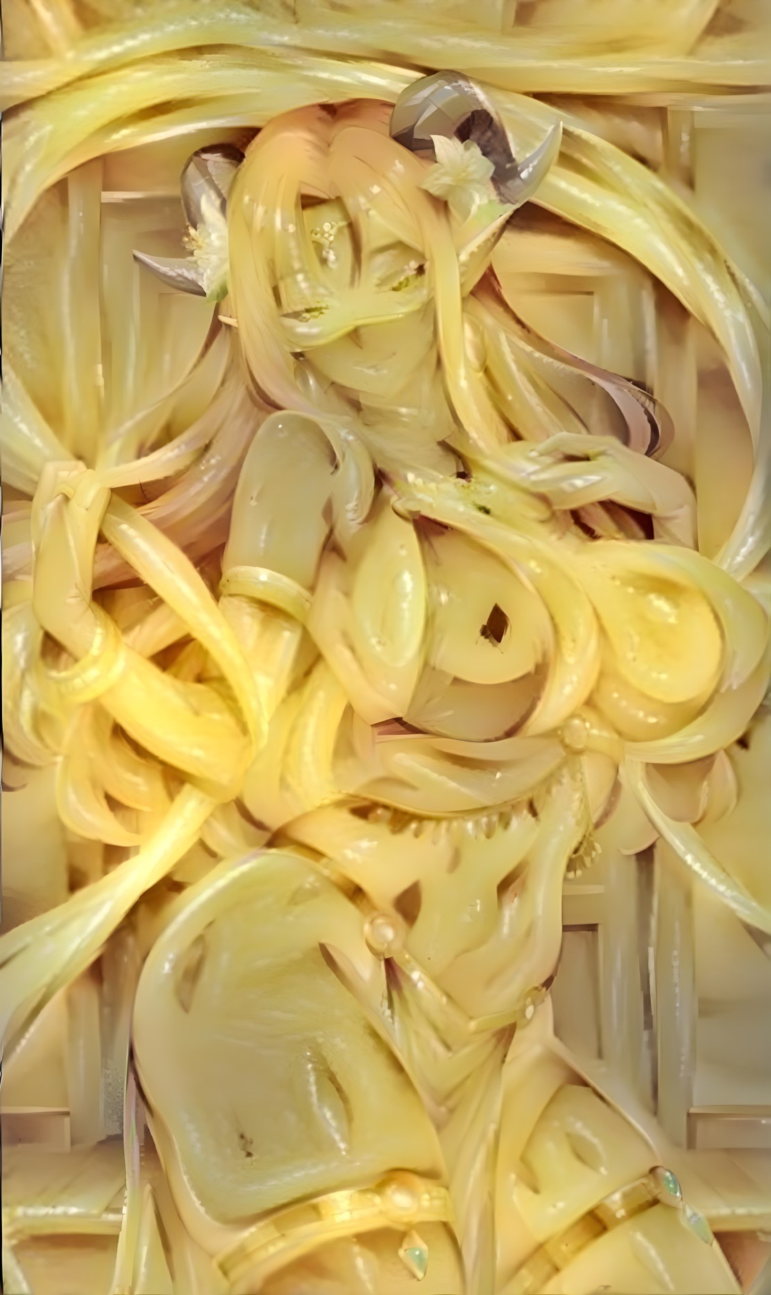 Voluptuous Character with Ethereal Allure and Mystical Features