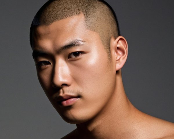 Close-Up Portrait of a Confident Young Man