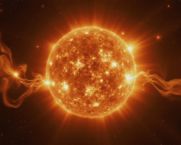 Vivid Illustration of the Sun's Dynamic Energy