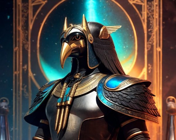 Majestic Character Inspired by Egyptian Mythology