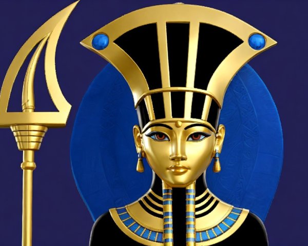Stylized depiction of an ancient Egyptian queen