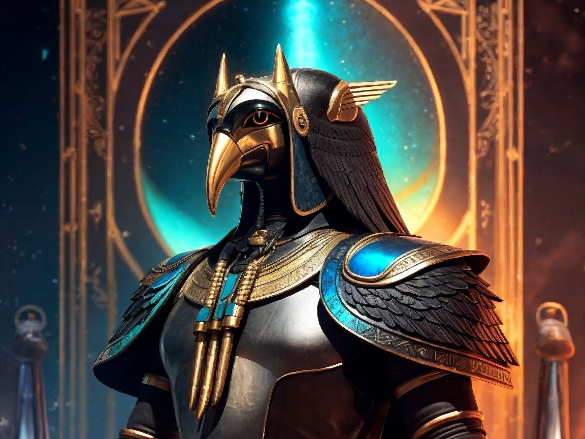 Majestic Character Inspired by Egyptian Mythology