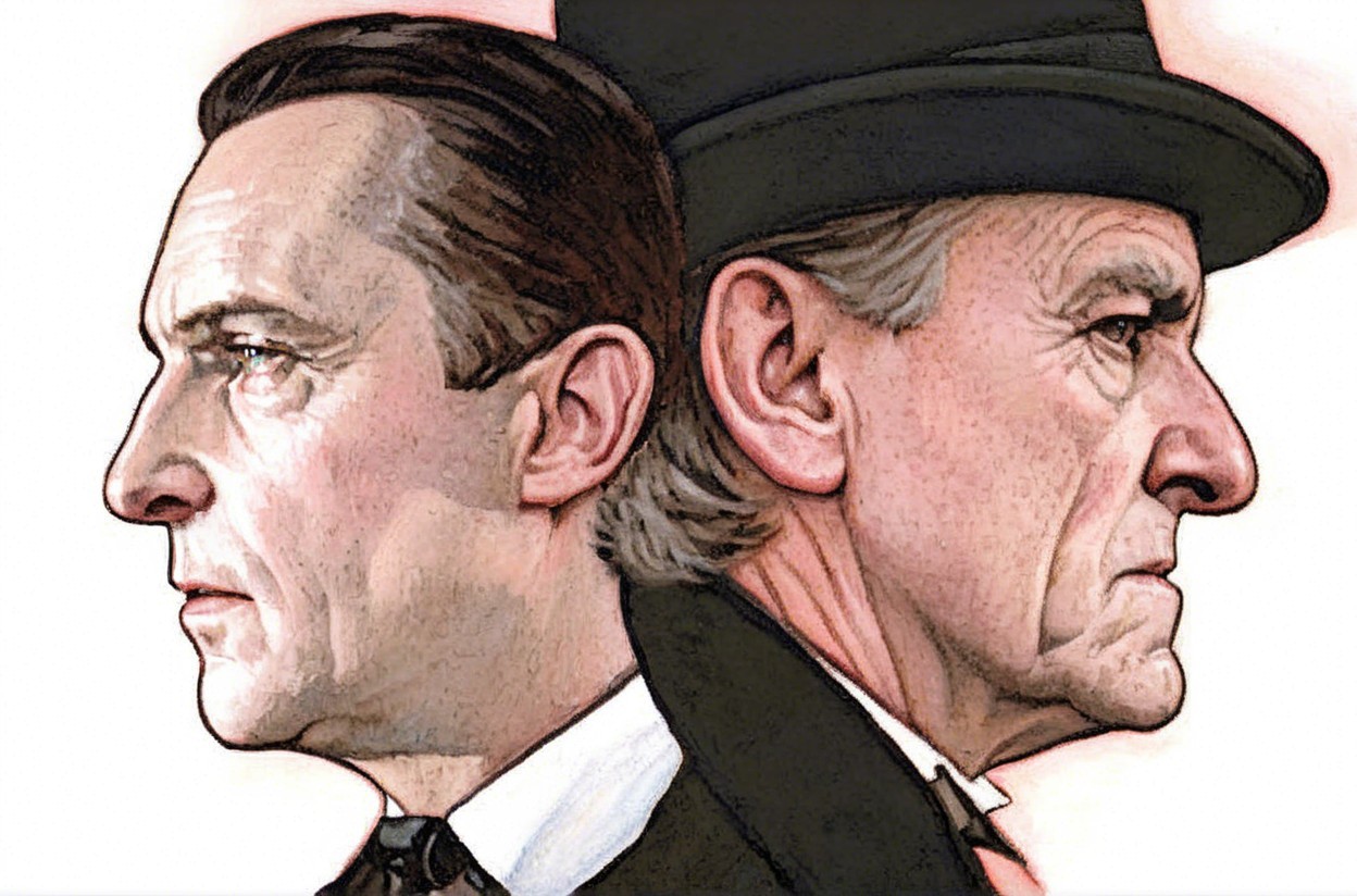 Profile Portraits of Two Contrasting Men