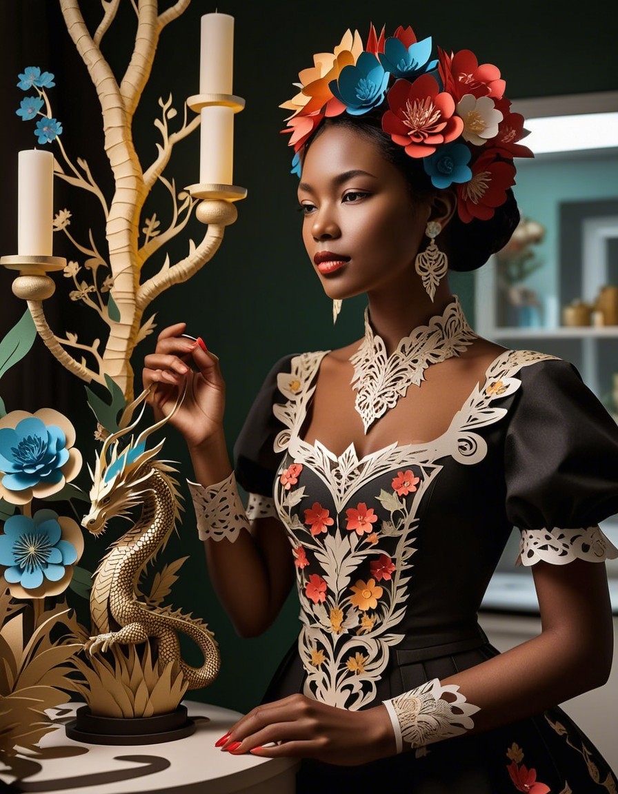 Regal Elegance: A Floral Fantasy Display