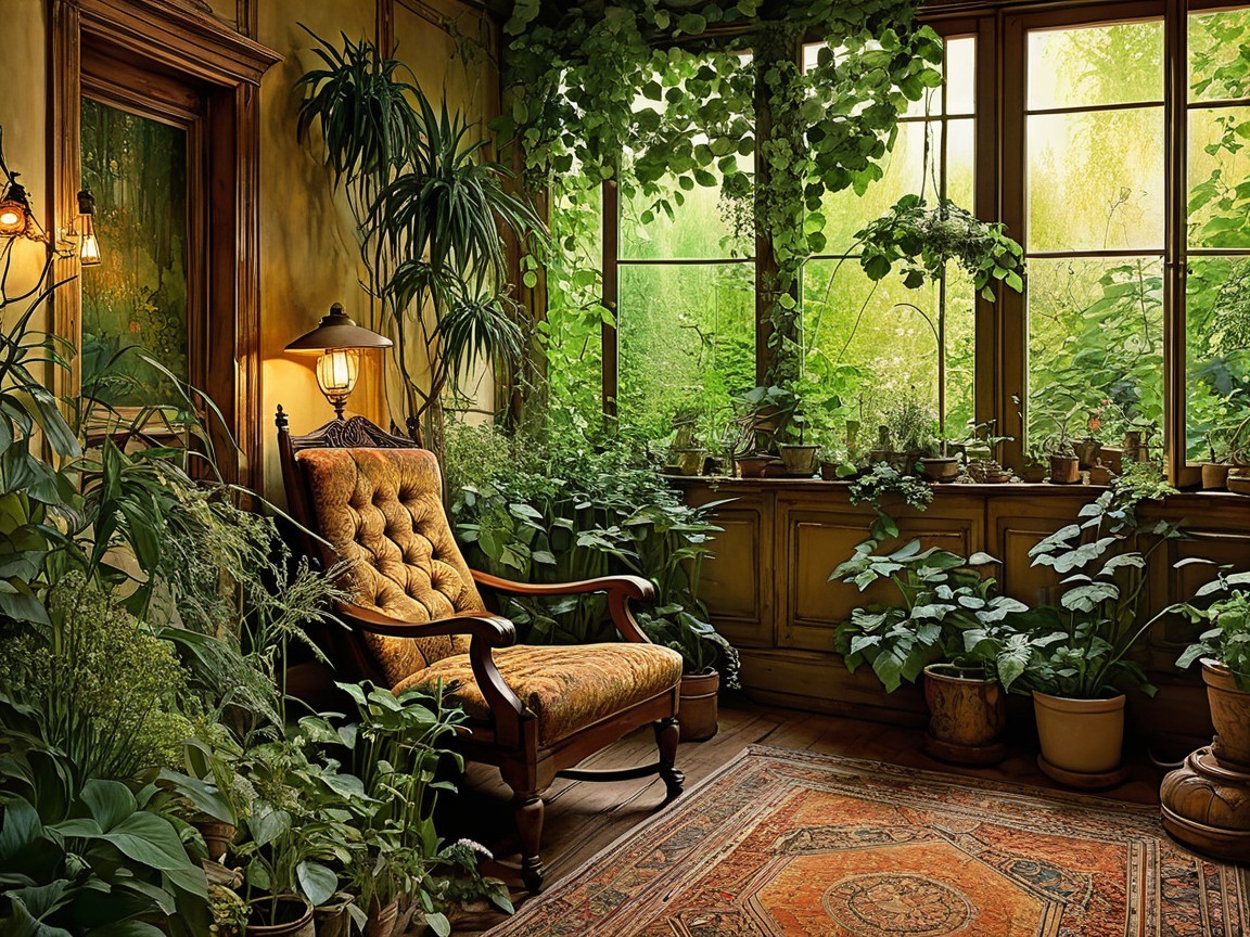 Cozy Room with Natural Light and Vintage Decor