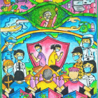 Abstract Representation of Community Health and Unity